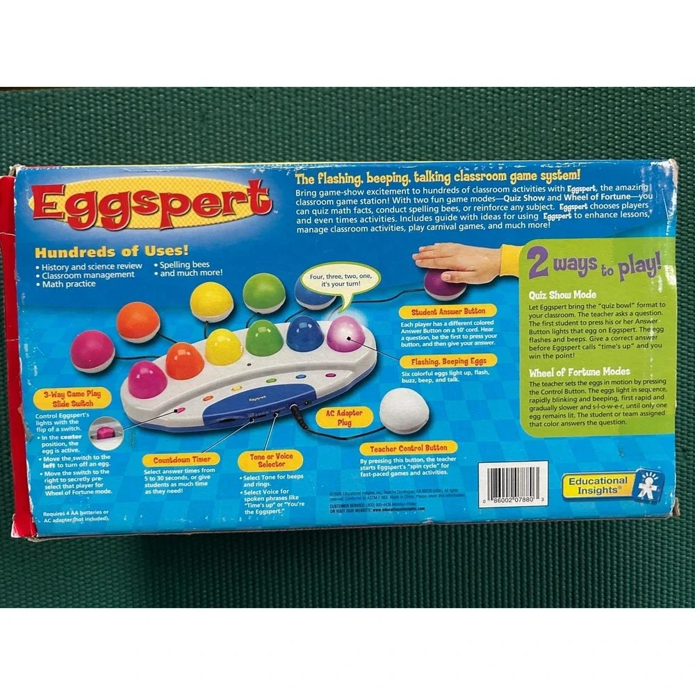 Educational Insights‎ Eggspert Classroom Game Kids Multicolor Buzzers EI-7880